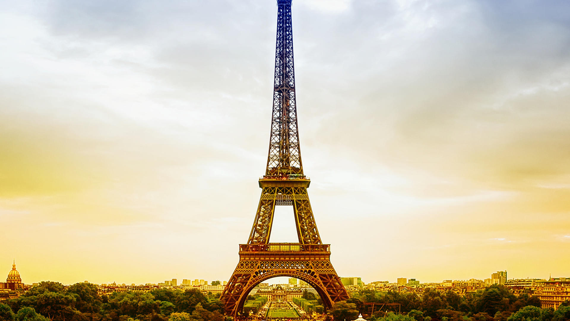 Tour Eiffel coucher de soleil